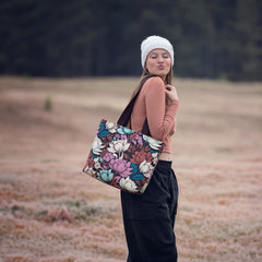 SYAS -Canvas Gabardine Magnolia- bloemen - 23 €/m