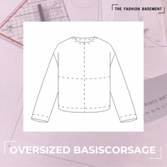 The Fashion Basement - Basis Corsage Oversized pasvorm  -