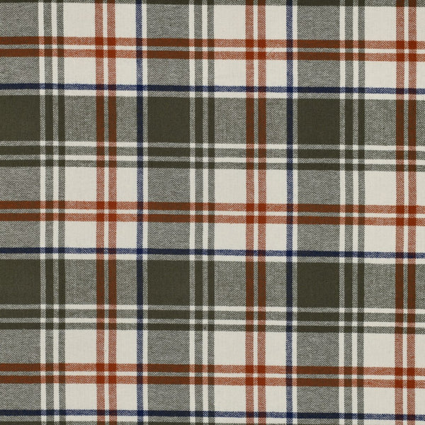 Flanel - Ruit - Groen-  € 18/m