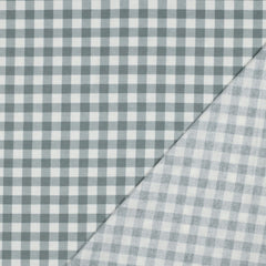 Flanel - Ruit - Mosgroen-  € 17/m