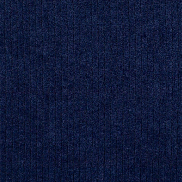 Gebreid  - ribfluweel Donker blauw - € 21/m