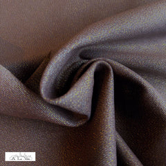 Gabardine -  bruin met goud -  €28/m