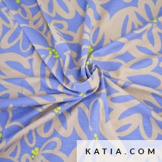 Viscose Jersey - bloemen   - € 16/m