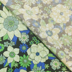 Woven - Dig flower print -  € 18/m