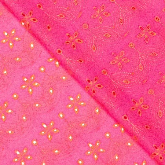 Broderie Fushia- 21 € /m