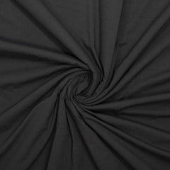 Katoen stretch- paper touch - zwart € 21/m