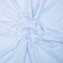 Katoen - streep blauw  - € 17/m