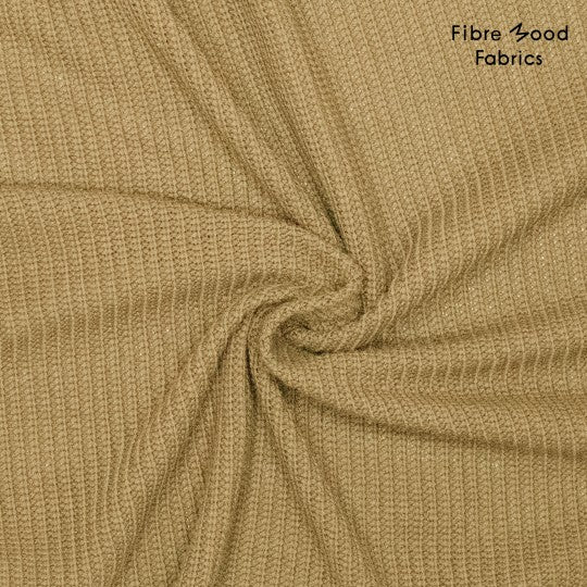FM - gebreid goudprint - beige- € 28,5/m