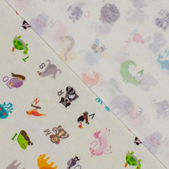 Jersey- alfabet en dieren  - € 21 /m