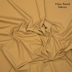 FM - Popeline stone washed -  donker oker € 17/m