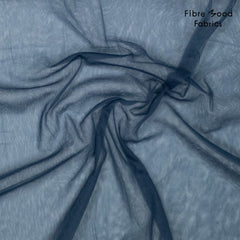 FM - tulle - donker blauw- € 5/m