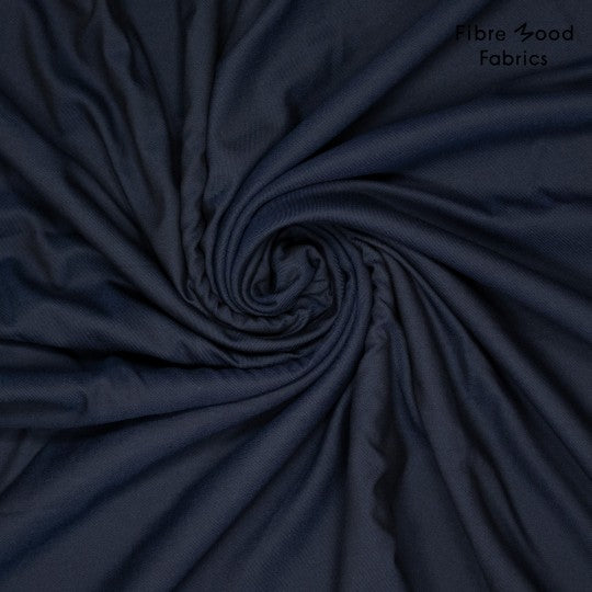 FM - PL viscose stretch  -Donkerblauw- € 19/m