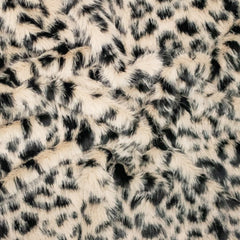 nep bont  - zwart en beige- € 29/m