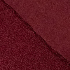 Teddy fleece - Bordeaux - € 22/m