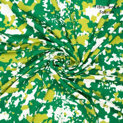 FM - Viscose Print - Groen - € 17/m