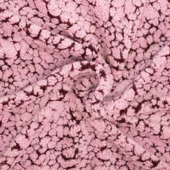 Teddy fleece - roze en borideaux  - € 23/m