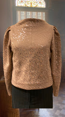 breisel- camel met pailletten-  € 35/m