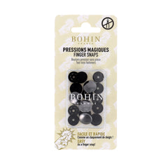 Magische drukknoop kunst. metallic 14mm Zwart - € 8,8