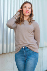 Gebreid -vormvaste breisel - Beige  € 27/m