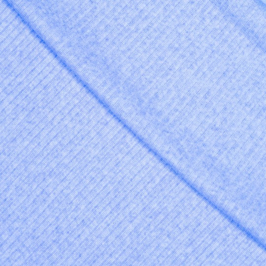 3X3 rib gebreid - Blauw gemeleerd  - € 18/m