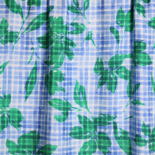 Atelier Jupe- Zacht geruite textuur-viscose -  € 26 /m