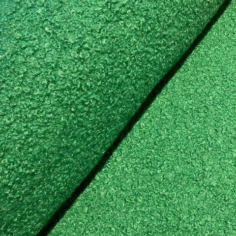 Teddy jas  gras groen- -  € 24/m