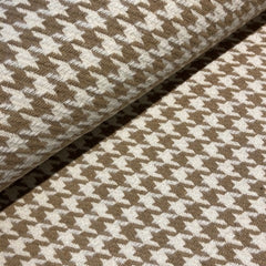 Pied de poule - Beige op wit -  € 31/m