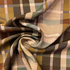 Viscose- ruiten groen -  € 25/m