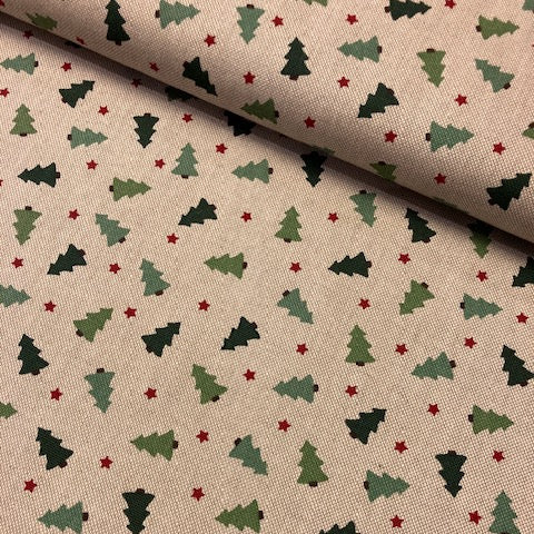 Canvas - kerstbomen  - € 18/m