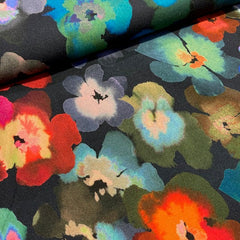 Viscose- Bloemen-  € 30/m