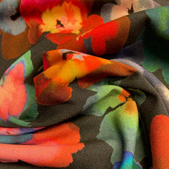 Viscose- Bloemen-  € 30/m