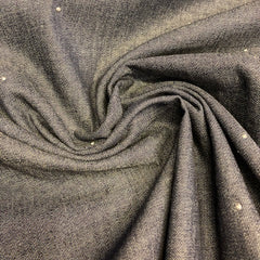 Chambray- Dunne jeans  met studs - € 21/m