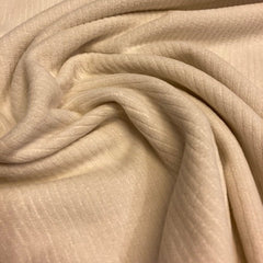 Gebreid  - ribfluweel  ecru- € 27/m