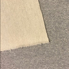 double face gebreid  - grijs melee en ecru  € 32/m