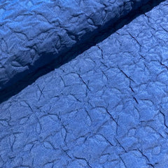 Jacquard -  structuur blauw € 33/m