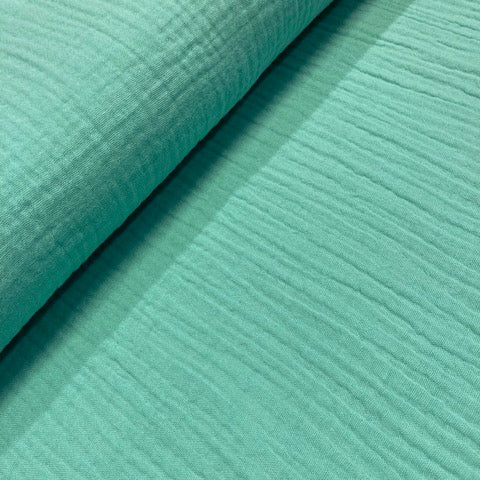 Double Gauze - Muntgroen - € 16/m