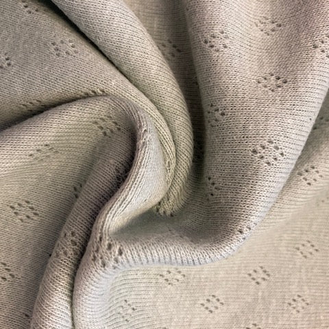 Pointelle Jersey- munt groen - € 20/m