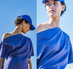 FM - Twill viscose- linnen - katoen- Blauw-  € 17/m