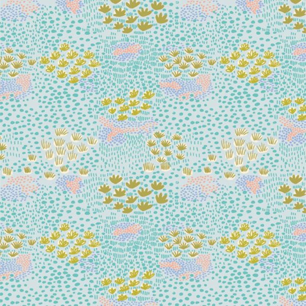 Art gallery fabrics - water planten - € 24/m