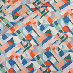 SYAS - Ecovero Viscose Rayon satijn - Cubistics -  € 22,5/m
