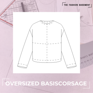 The Fashion Basement - Basis Corsage Oversized pasvorm  -