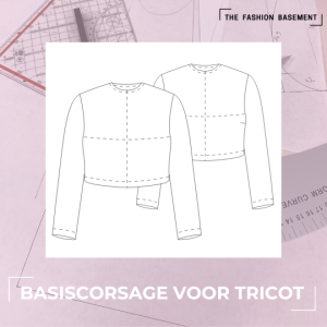 The Fashion Basement - basis corsage voor tricot  -