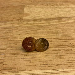 Magneet 18 mm Goud  € 1,5