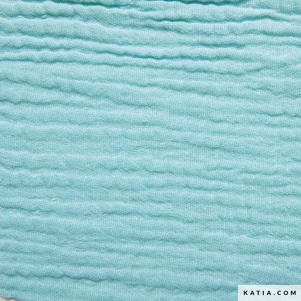 Mouseline - blauw groen- € 13/m
