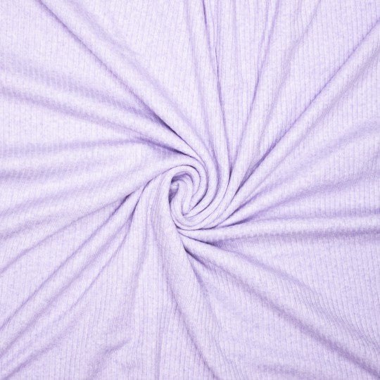 3X3 rib gebreid - Licht paars gemeleerd  - € 18/m