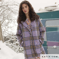 katia - Tweed paars - € 21/m