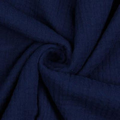 Double Gauze - donker blauw - € 14/m