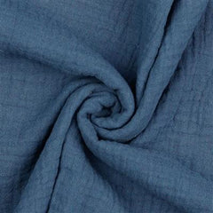 Double Gauze - jeans blauw - € 14/m