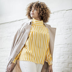 FM- Viscose Streep geel -  € 18,30/m