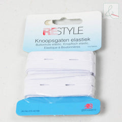 Knoopsgaten Elastiek wit -2,25 €